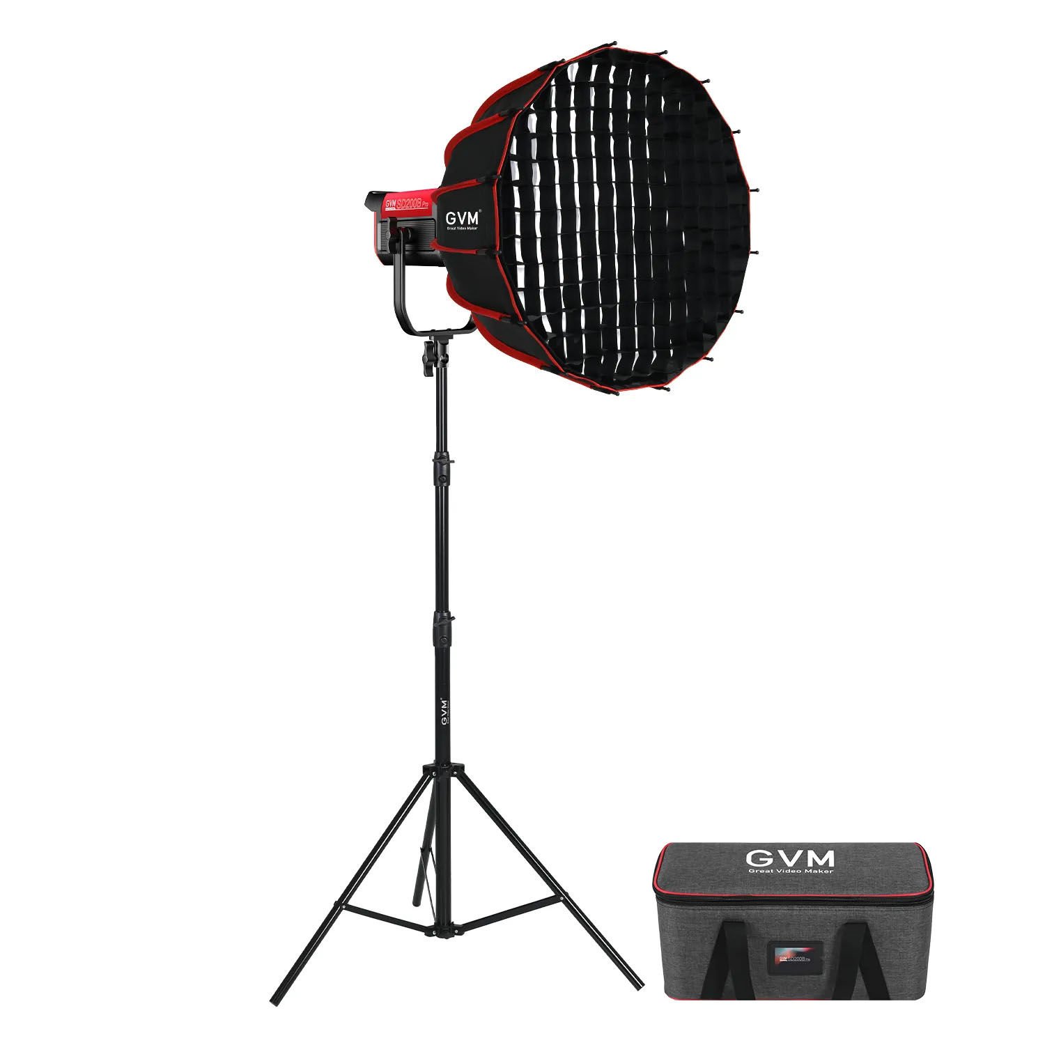 GVM PRO-SD200B 200W Bi-Color LED Video Işığı Parabolik Softbox Seti