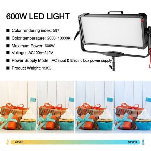 GVM YU600C 600W RGB LED Panel Işık (Hardcase)