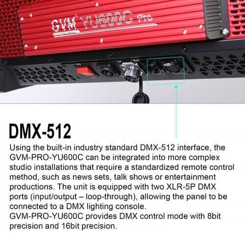 GVM YU600C 600W RGB LED Panel Işık (Hardcase)