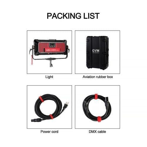 GVM YU600C 600W RGB LED Panel Işık (Hardcase)