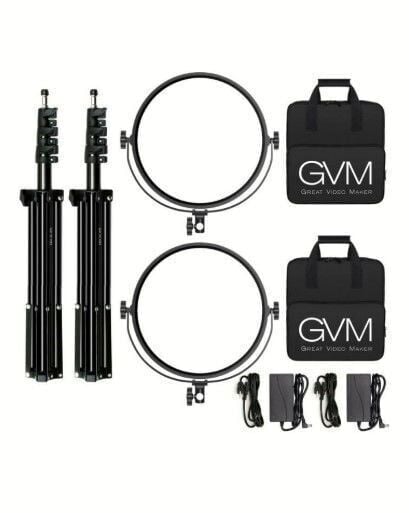 GVM Y60D256 Bi-Color LED Video Işığı İkili Ayaklı Kit