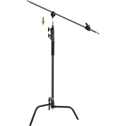 GVM C320 320cm C-Stand & Grip Arm Kit(130cm) (Siyah)