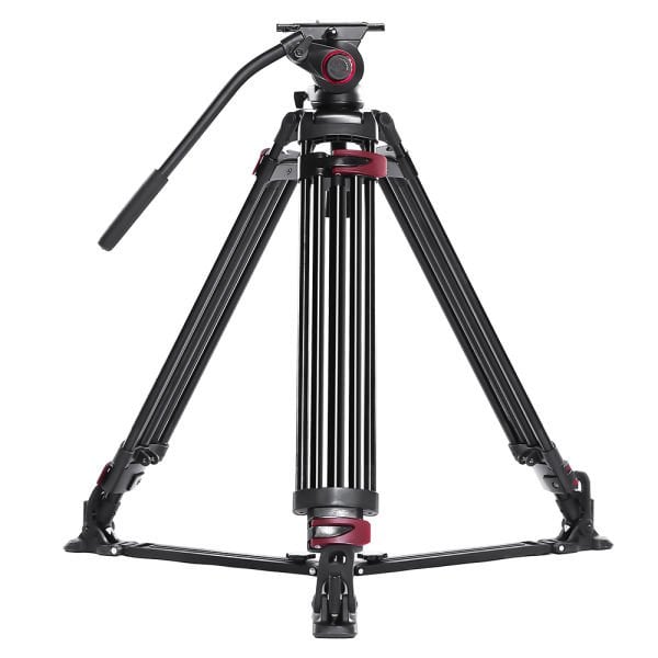 Miliboo MTT609A Hidrolik Kafalı Profesyonel Alüminyum Video Tripod