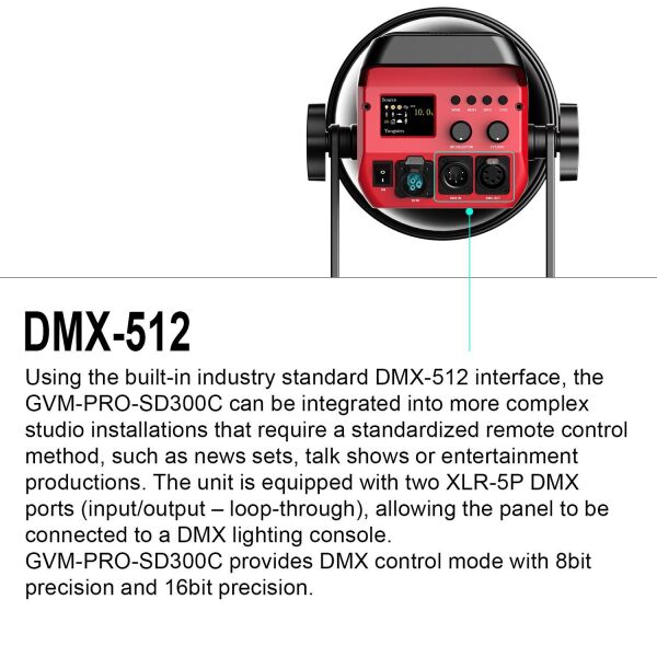 GVM Pro SD300C RGB & Bi-Color LED Video Işığı