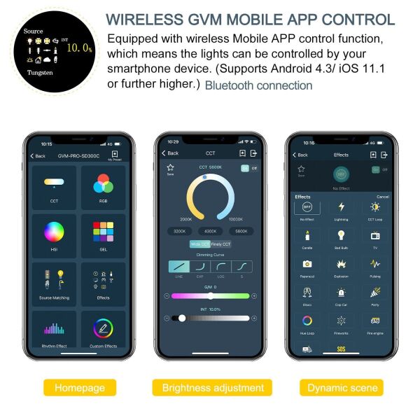 GVM Pro SD300C RGB & Bi-Color LED Video Işığı