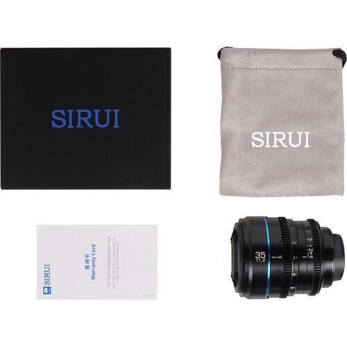 Sirui Nightwalker 35mm T1.2 S35 Cine Lens (E Mount, Siyah)