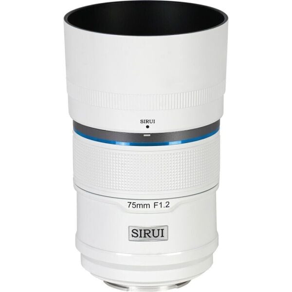 Sirui Sniper 75mm F1.2 APS-C/S35 Auto-Focus Lens (E Mount, Beyaz)