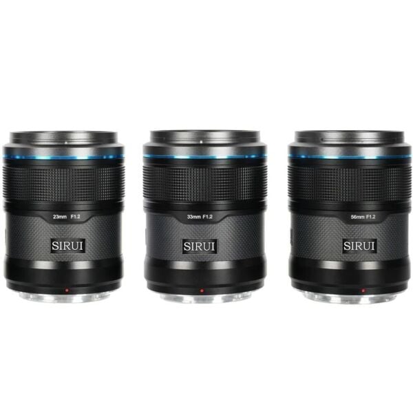Sirui Sniper 23mm, 33mm & 56mm F1.2 Lens Kiti (Z Mount, Siyah)