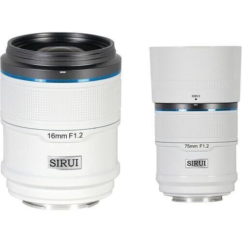 Sirui Sniper 16mm & 75mm F1.2 Lens Kiti (X Mount, Beyaz)