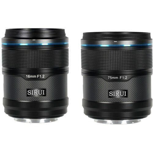 Sirui Sniper 16mm & 75mm F1.2 Lens Kiti (X Mount, Siyah)