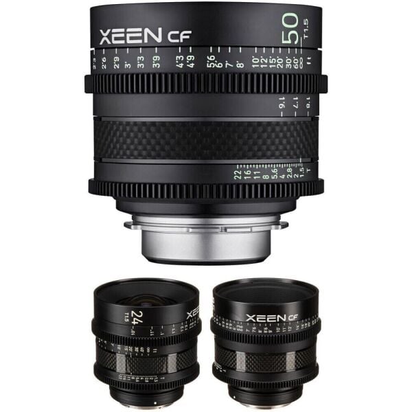 XEEN CF 24, 50, 85mm T1.5 Cine 3'lü Set (Arri PL)