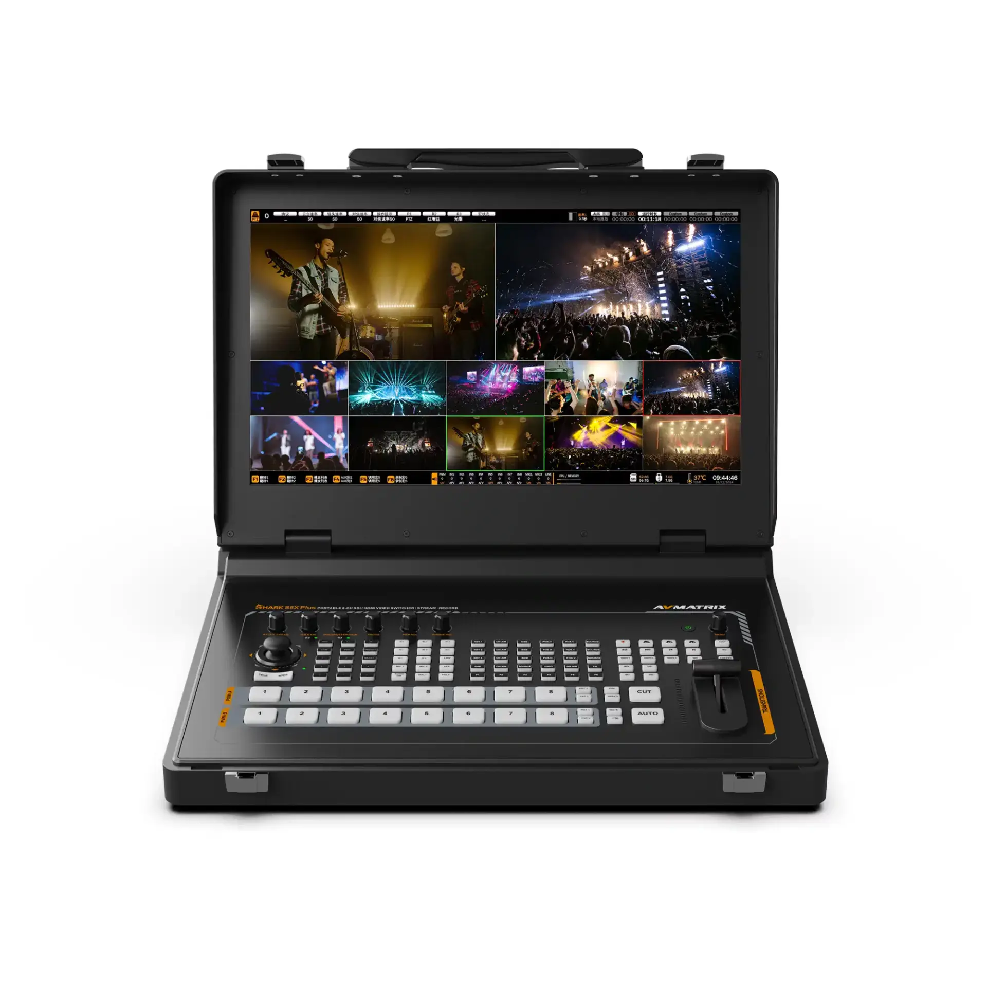 Avmatrix SHARK S8X Plus  8 Kanal Taşınabilir Video Mikser