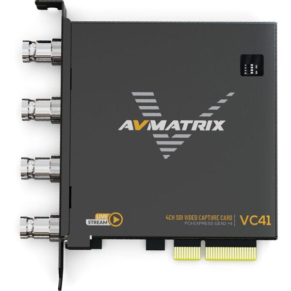 AvMatrix VC41 4 Kanal 3G-SDI PCIE Capture Card