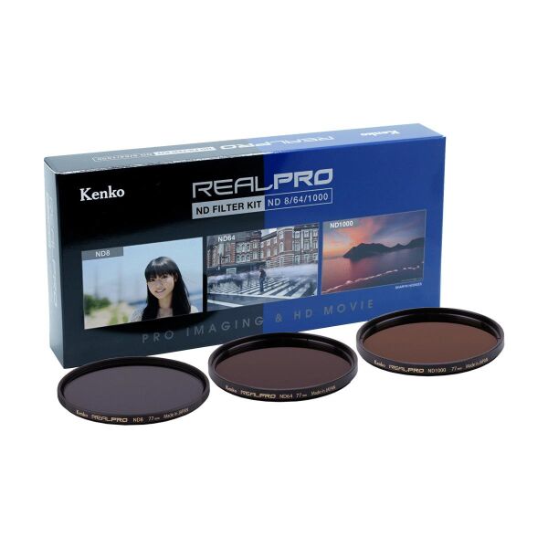 Kenko 52 mm Real Pro ND Filtre Seti (ND8, ND64, ND1000)