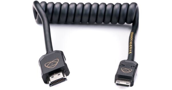 Atomos ATOM4K60C4 – AtomFLEX HDMI (Type-A) Erkek – Mini-HDMI (Type-C) Erkek Sarmal Kablo (40–80 cm)