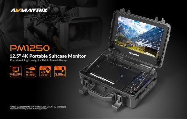 AVMatrix PM1250 12,5' 4K Taşınabilir Monitör