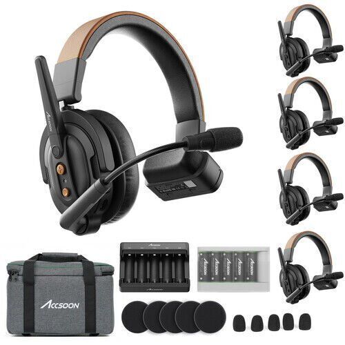 Accsoon CoMo SE Full-Duplex 5-Person Wireless Intercom System (2.4 GHz)