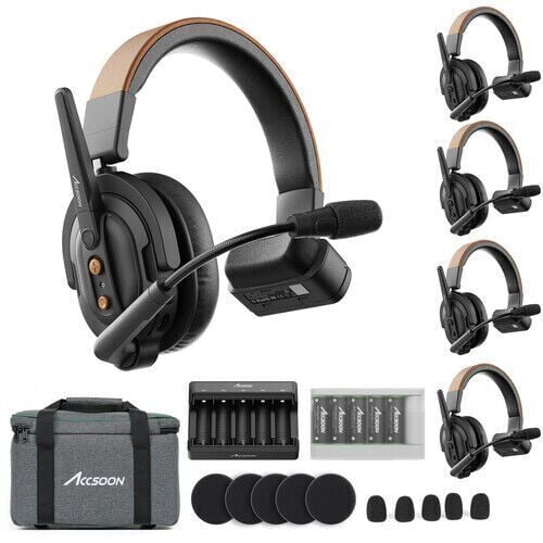 Accsoon CoMo SE Full-Duplex 5-Person Wireless Intercom System (2.4 GHz)