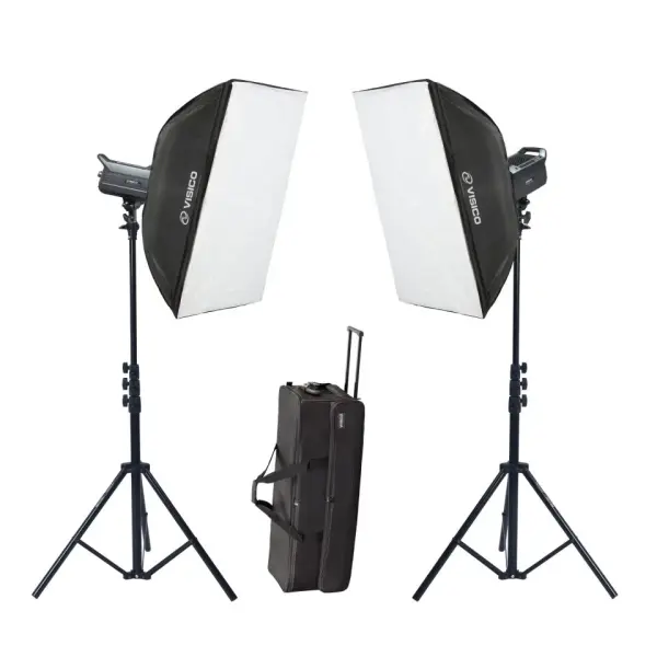 Visico Led-200ST 2’li Video Led Işık Seti (200W)