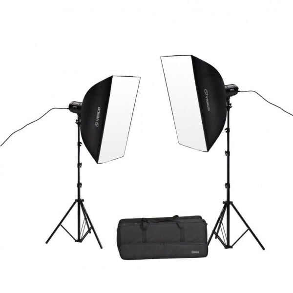 Visico LED-80T II 2'li Led Işık Seti (80W)