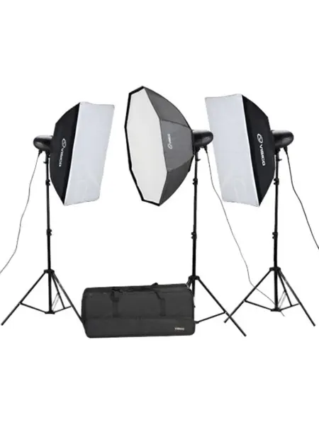Visico VL-400 II Elfin 3'lü Paraflaş Seti