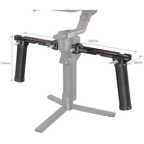 SmallRig 3027 DJI RS 2 / RS 3 / RS 3 / RS 4 için Çift EL Tutamağı