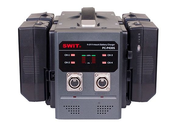 Swit PC-P430S 4-ch V-mount Hızlı Şarj Cihazı