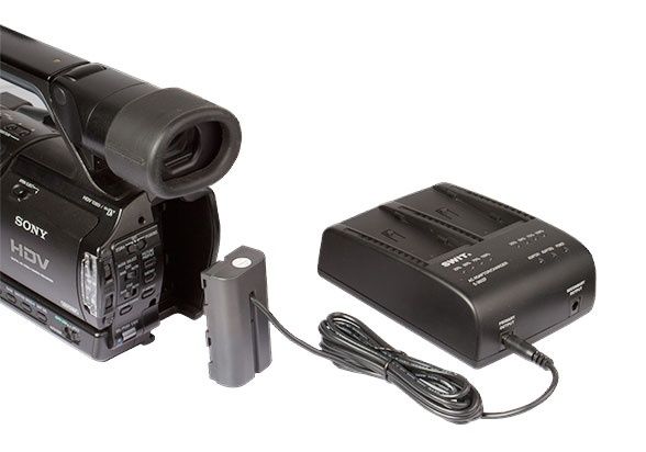 Swit S-3602F 2-ch SONY NP-F Batarya Şarj Cihazı ve Adaptör