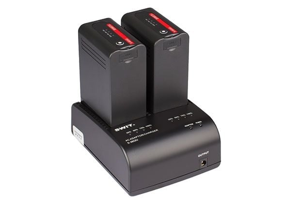 Swit S-3602U 2-ch SONY BP-U Batarya Şarj Cihazı ve Adaptör