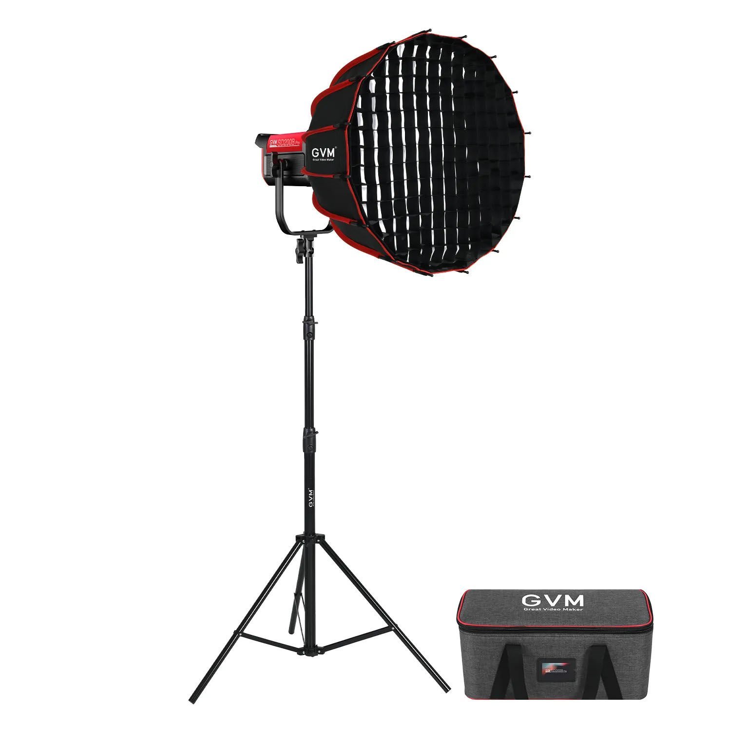 GVM PRO-SD200B 200W Bi-Color LED Video Işığı Parabolik Softbox Seti