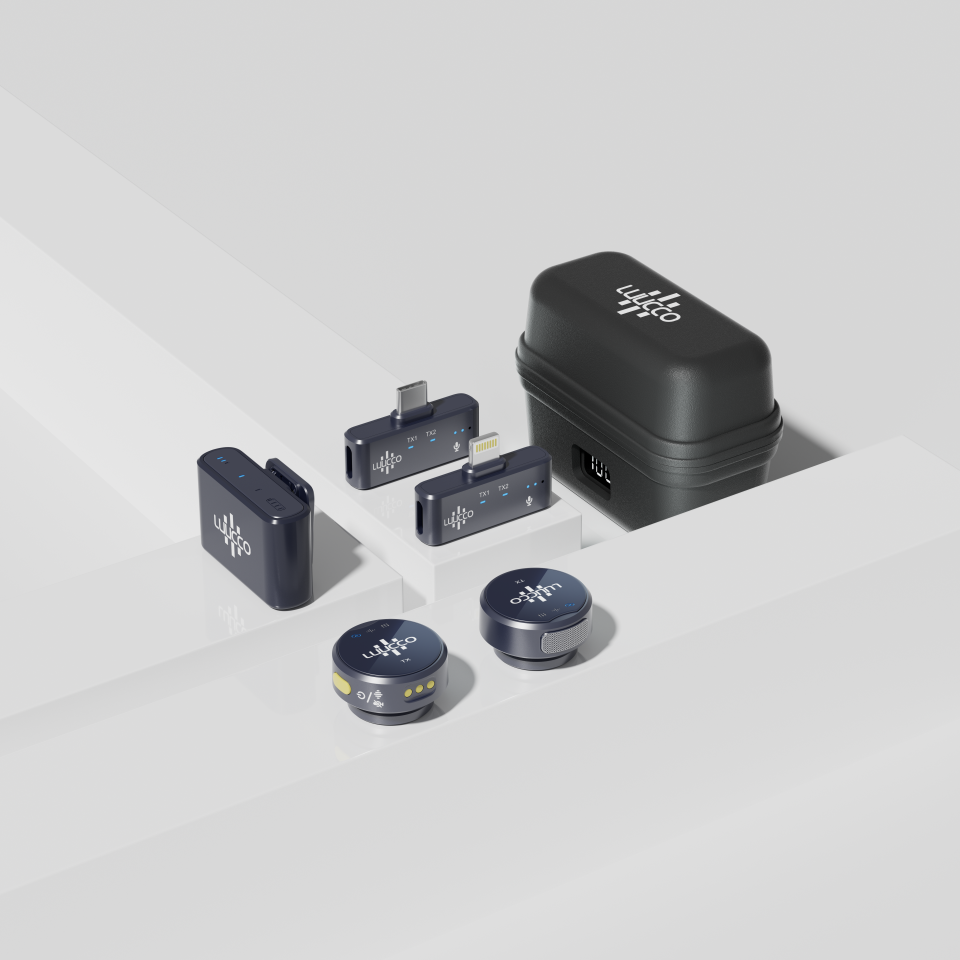 Luucco AirWave K2 Wireless Yaka Mikrofonu Combo