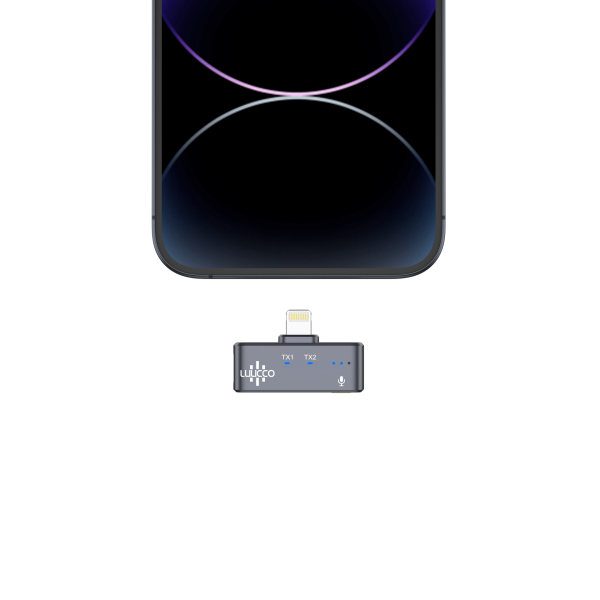 Luucco AirWave K2 Wireless Yaka Mikrofonu (Lighting)