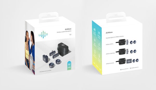 Luucco AirWave K2 Wireless Yaka Mikrofonu (Lighting)