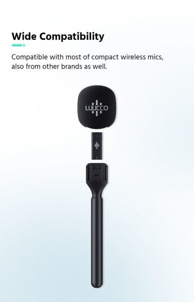 Luucco WireFree Kompakt Wireless Mikrofonlar için El Adaptörü