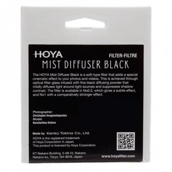 Hoya 82mm Mist Diffuser Black No 0.5 Filtre