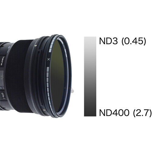 Hoya 82mm Variable Density II ND Filtre  1,5-9 Stop