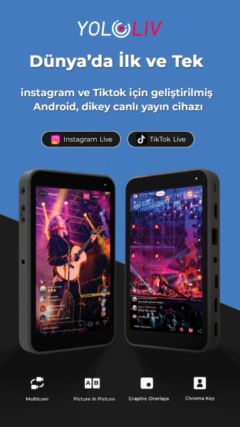 Yololiv instream instagram Tiktok Canlı Yayın Cihazı