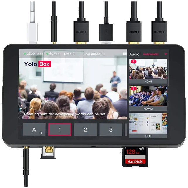 Yololiv instream instagram Tiktok Canlı Yayın Cihazı