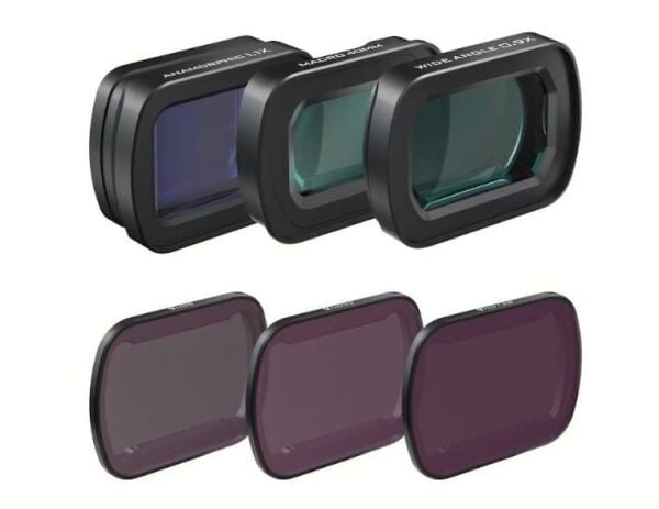 DJI OSMO POCKET 3 - LENS & ND FILTERS KIT MACRO, WIDE-ANGLE ANAMORPHIC LENSES & ND8/32/128 FILTERS