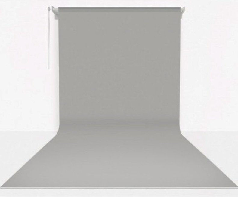 Fotexon  Kumaş Üzerine Boyama Gri Fon  Seti 270 x 580 cm